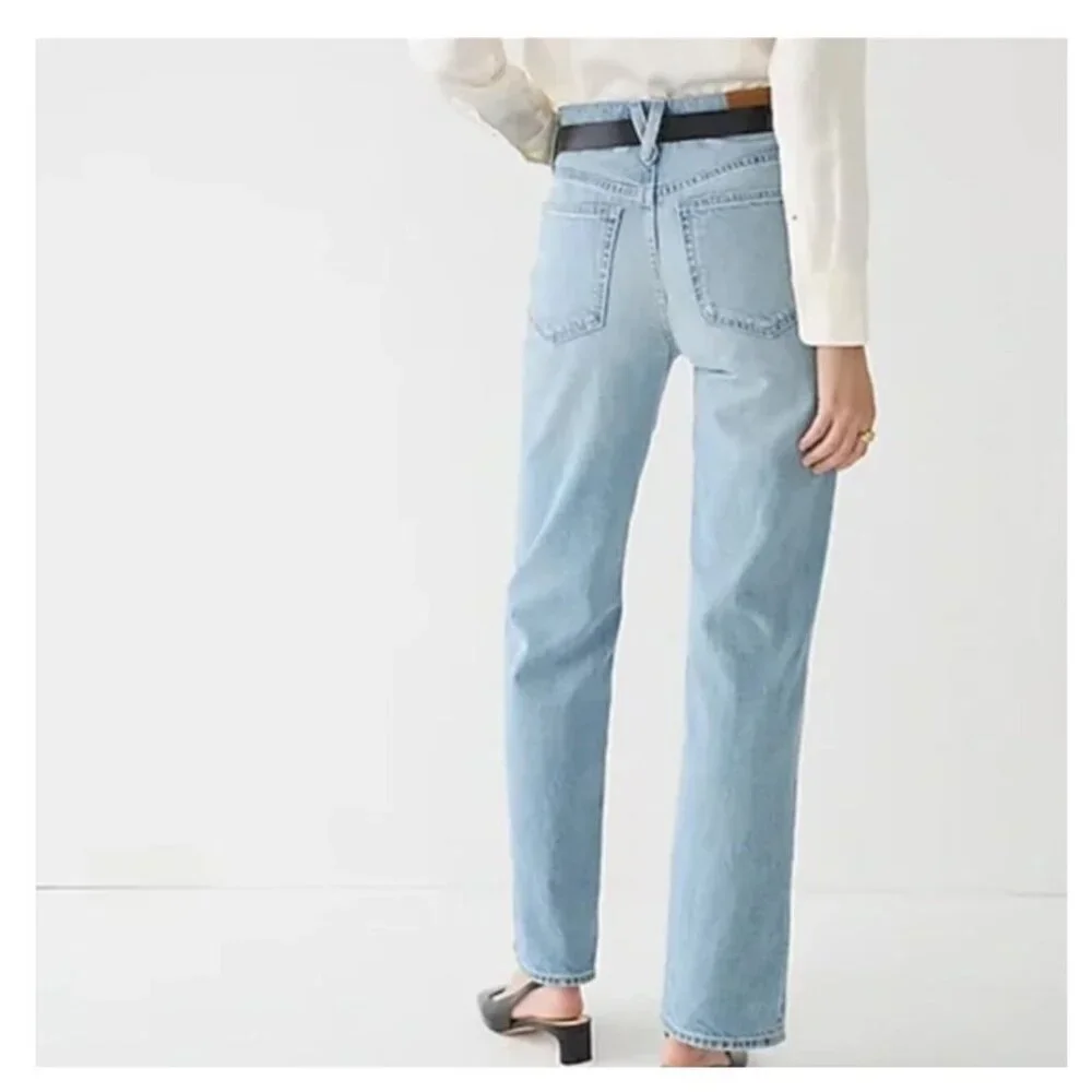 NWT J.Crew $138 Women's 29 High-rise '90s wide-leg Jeans Medium Wash "Sold Out" - Picture 5 of 14